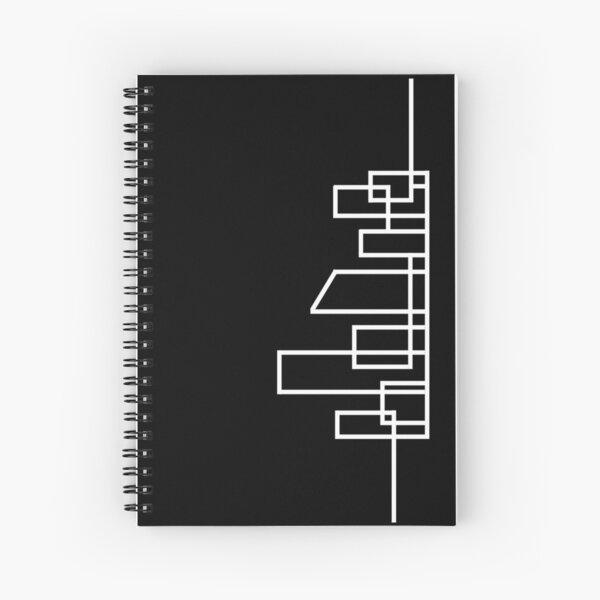 DDA Skyline (Vertical/White) Spiral Notebook