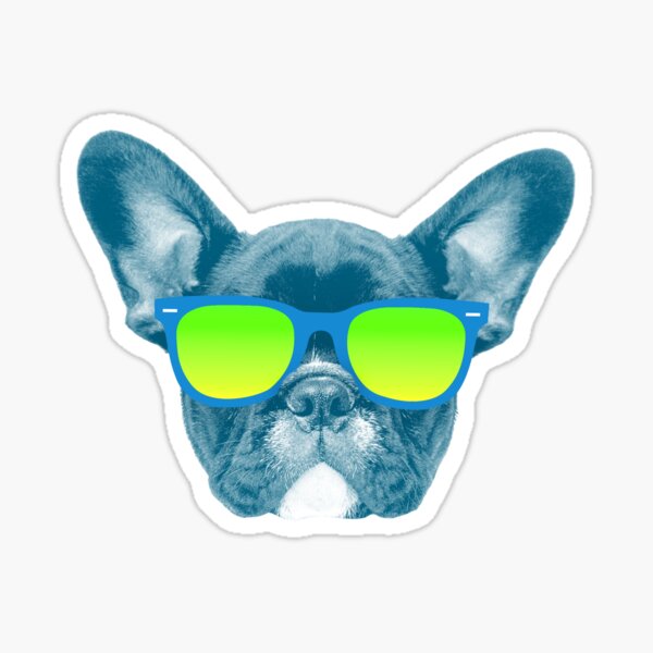 Cool Dog wearing Sunglasses Sticker