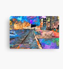 Tracking Through the Neighborhood Canvas Print
