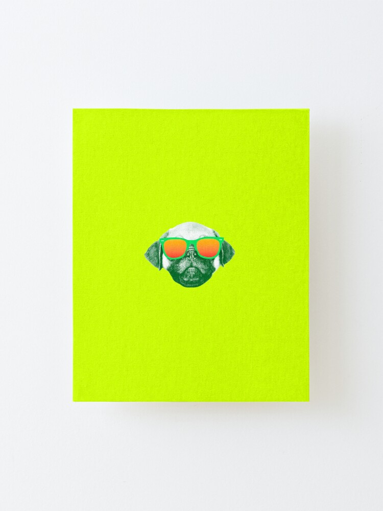 Alternate view of Funny Dog with Sunglasses Mounted Print