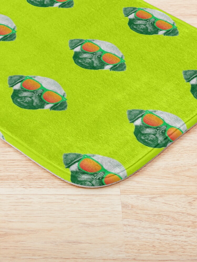 Alternate view of Funny Dog with Sunglasses Bath Mat