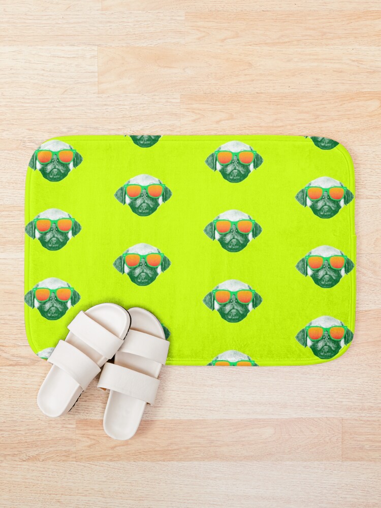 Alternate view of Funny Dog with Sunglasses Bath Mat