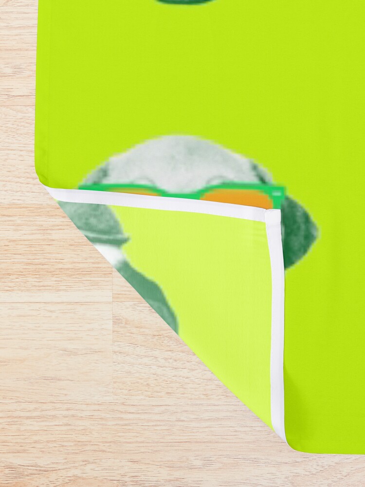 Alternate view of Funny Dog with Sunglasses Shower Curtain