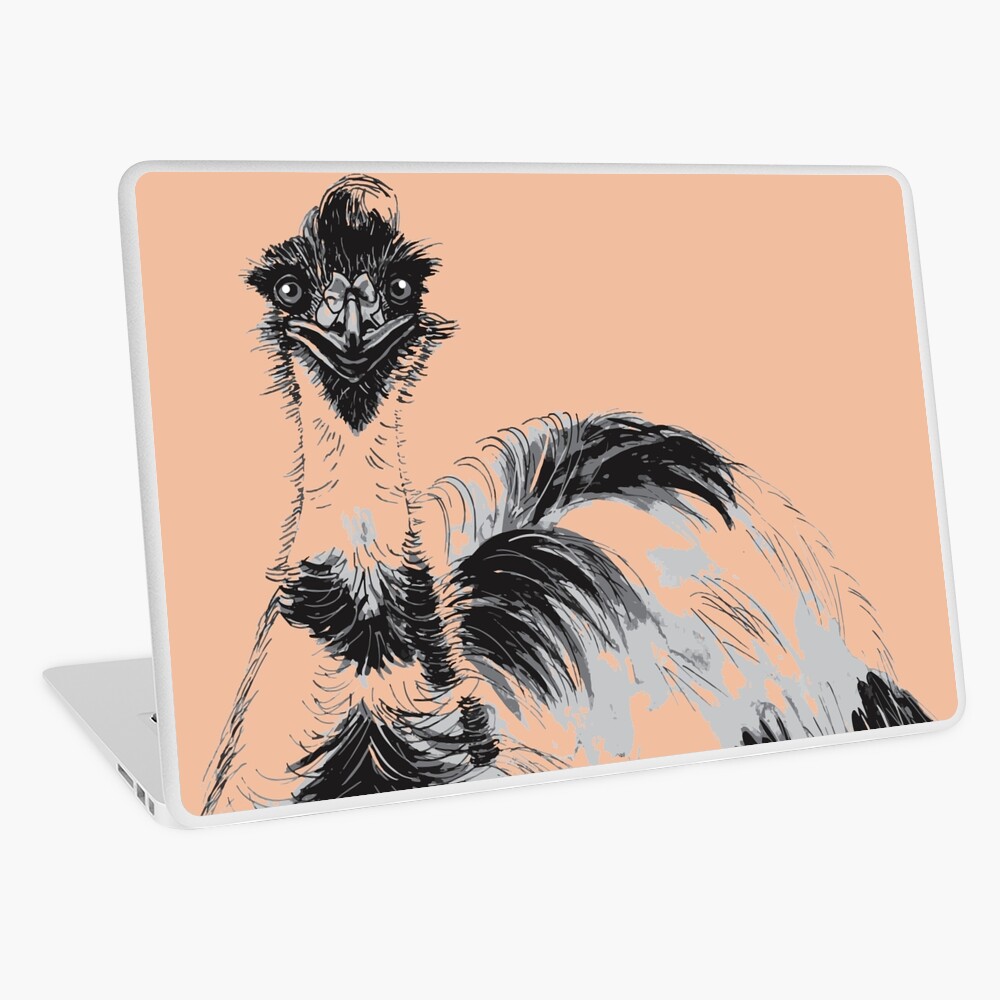 Emu Black and White Laptop Skin