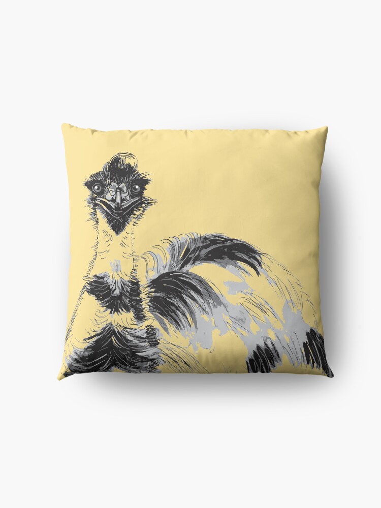 Alternate view of Emu Black and White Floor Pillow