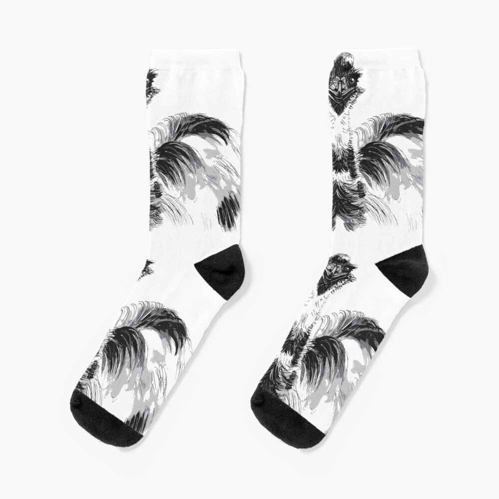 Emu Black and White Socks