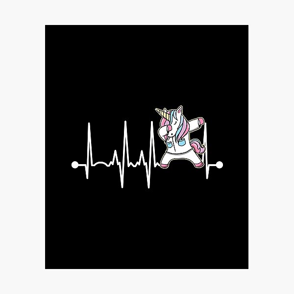 Item preview, EMT Unicornio Gracioso gráfico Latido del corazón Dabbing First Responder designed and sold by CreatedByHeidi.