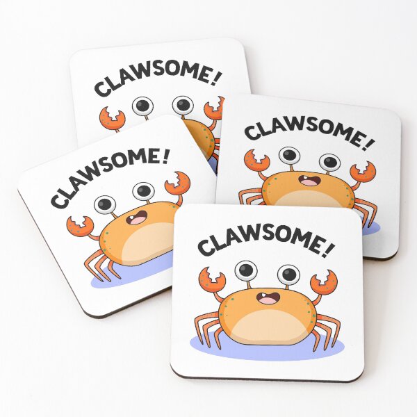 Item preview, Clawsome Funny Crab Puns  designed and sold by punnybone.