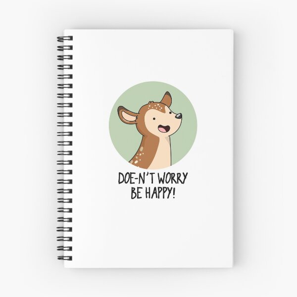 Item preview, Doe-nt Worry Be Happy Funny Deer Puns  designed and sold by punnybone.