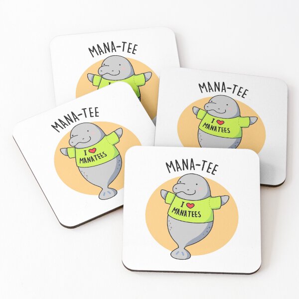Item preview, Manatee Funny Animal Puns  designed and sold by punnybone.