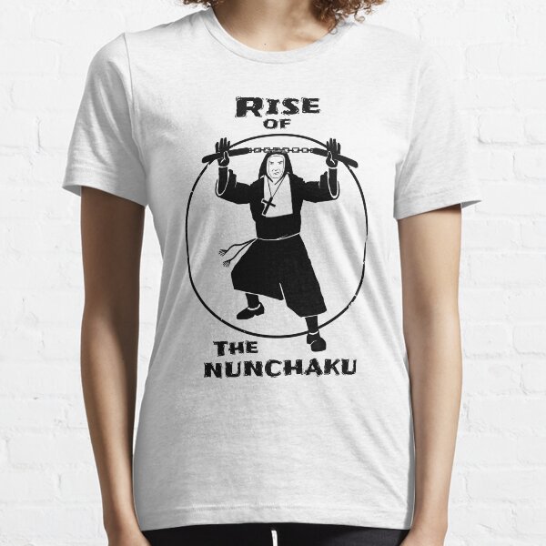 Rise Of The Nunchaku Nun Funny Martial Arts Pun Essential T-Shirt