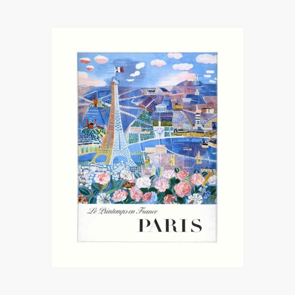1966 Raoul Dufy Le Printemps en France - Paris Travel Poster Art Print