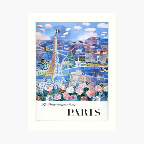 1966 Raoul Dufy Le Printemps en France - Paris Travel Poster Art Print