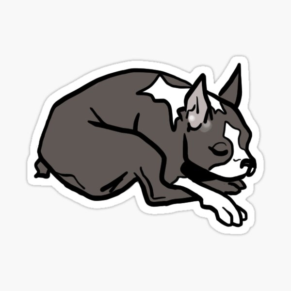 Item preview, Sleeping Boston Terrier designed and sold by samandermarie.