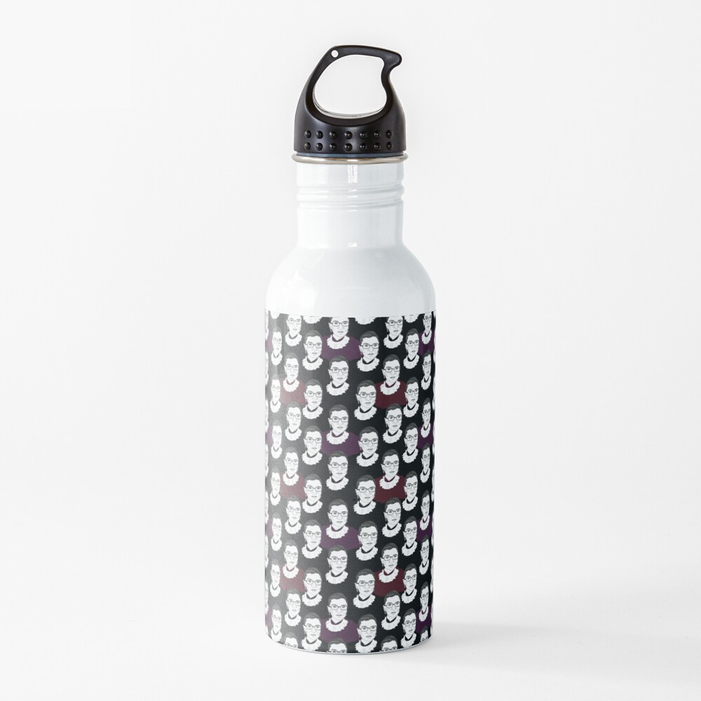 Ruth Bader Ginsburg Pattern Water Bottle
