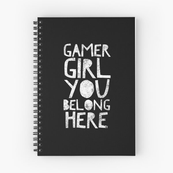 Item preview, Gamer Girl you BELONG HERE! - Fun Con Shirt Logo for Making New Friends BW1 designed and sold by CloudDance.
