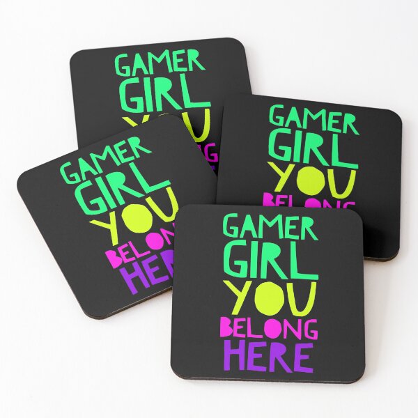 Item preview, Gamer Girl you BELONG HERE! - Fun Con Shirt Logo for Making New Friends 80s g/l/p/pur designed and sold by CloudDance.