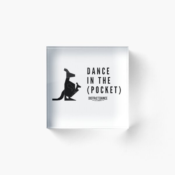 "Dance In The Pocket" DDA Logo (Black) Acrylic Block