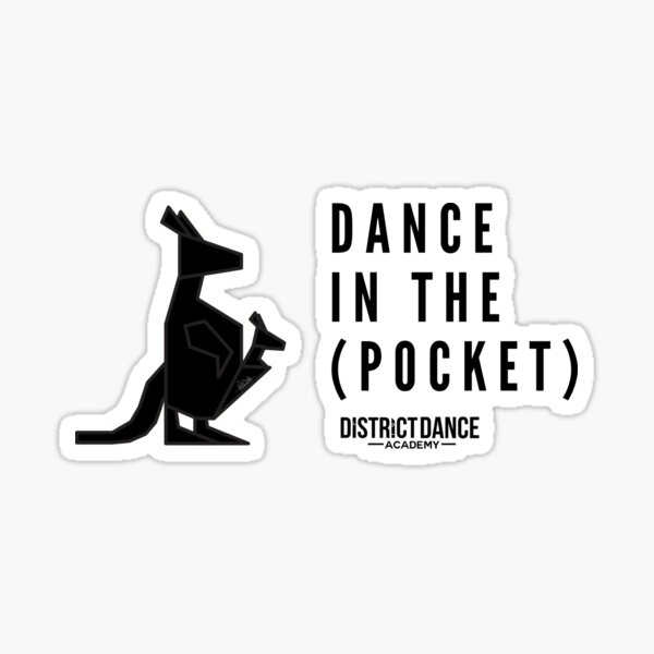 "Dance In The Pocket" DDA Logo (Black) Sticker