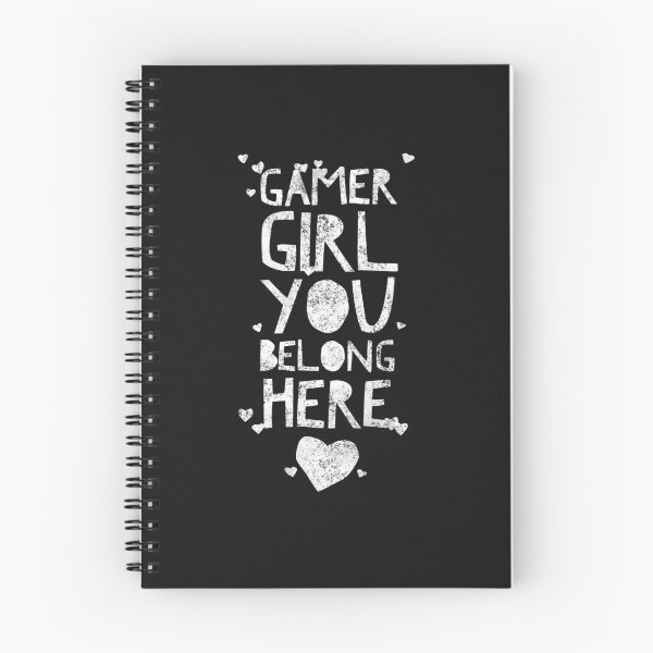 Item preview, Gamer Girl you BELONG HERE! - Fun Con Shirt Logo for Making New Friends Bw hearts designed and sold by CloudDance.