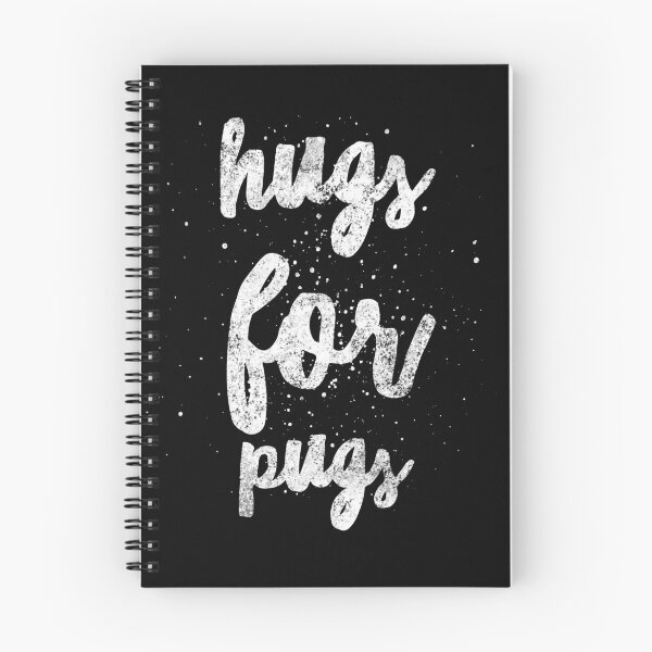 Item preview, Hugs for Pugs - It is not easy teaching the noobs! Logo for Tshirts - Make New Friends! b/w splash designed and sold by CloudDance.
