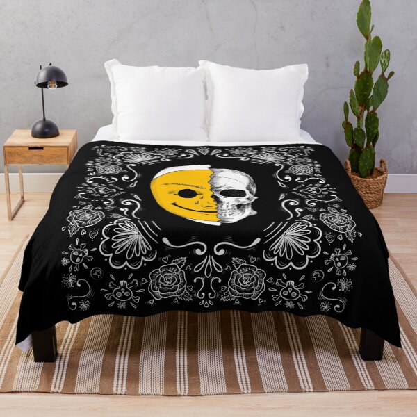 Item preview, Skull Emoji Day of the dead Hallowing T-shirt punk rock black  designed and sold by Tasia  Ka.