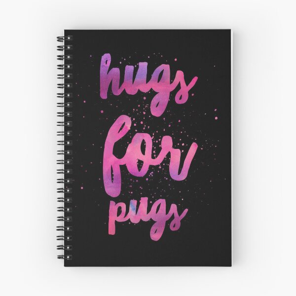 Item preview, Hugs for Pugs - It is not easy teaching the noobs! Logo for Tshirts - Make New Friends! pink splash designed and sold by CloudDance.