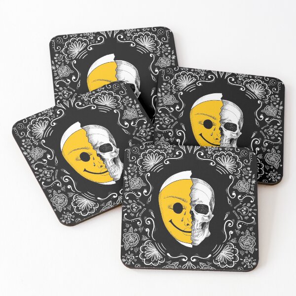 Item preview, Skull Emoji Day of the dead Hallowing T-shirt punk rock black  designed and sold by Tasia  Ka.