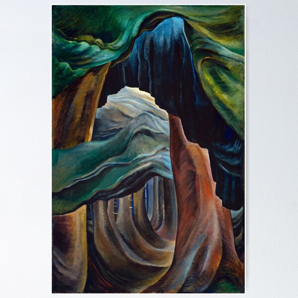 Vista previa del artículo con la obra «Emily Carr - Bosque, Columbia Británica», diseñado y vendido por ArtExpression.
