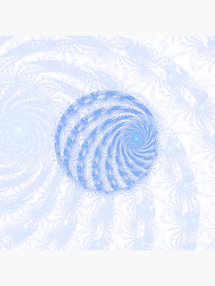 Thumbnail 3 of 3, Sticker, Blue Spirals designed and sold by astrellon.