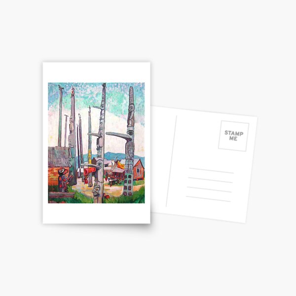 Item preview, Emily Carr - Totem Poles, Kitseukla designed and sold by ArtExpression.