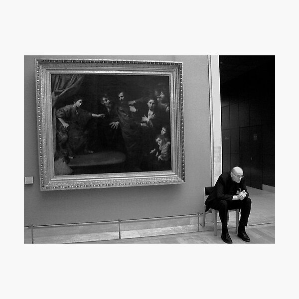 At the Louvre, Paris 2008 Photographic Print