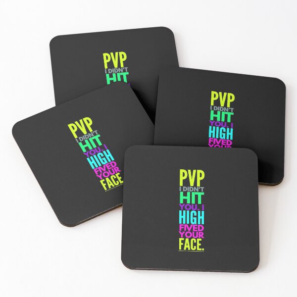 Item preview, WHEE PVP - I didn't hit you, I high-fived your face! 80s Logo g/gr/gre/pur/pink designed and sold by CloudDance.