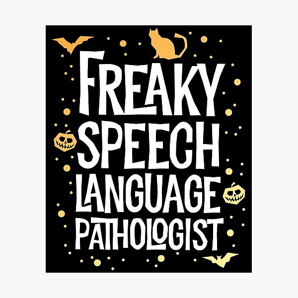 Item preview, Freaky Speech Language Pathologist T-Shirt Halloween SLP designed and sold by 14thFloor.