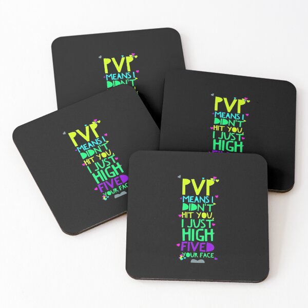 Item preview, WHEE PVP - I didn't hit you, I high-fived your face! 80s Logo g/gr/gre/pur/pink designed and sold by CloudDance.