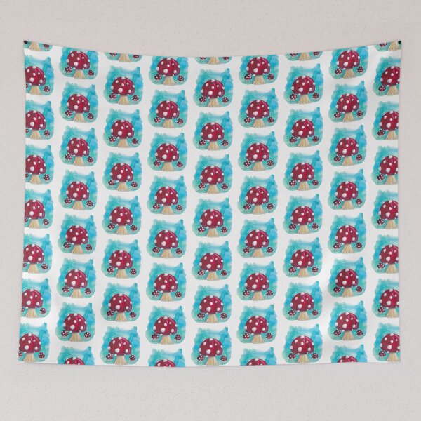 Item preview, White spotted, red mushroom designed and sold by LeighsDesigns.