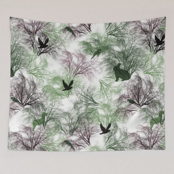 Item preview, Olive green forest pattern designed and sold by hutofdesigns.