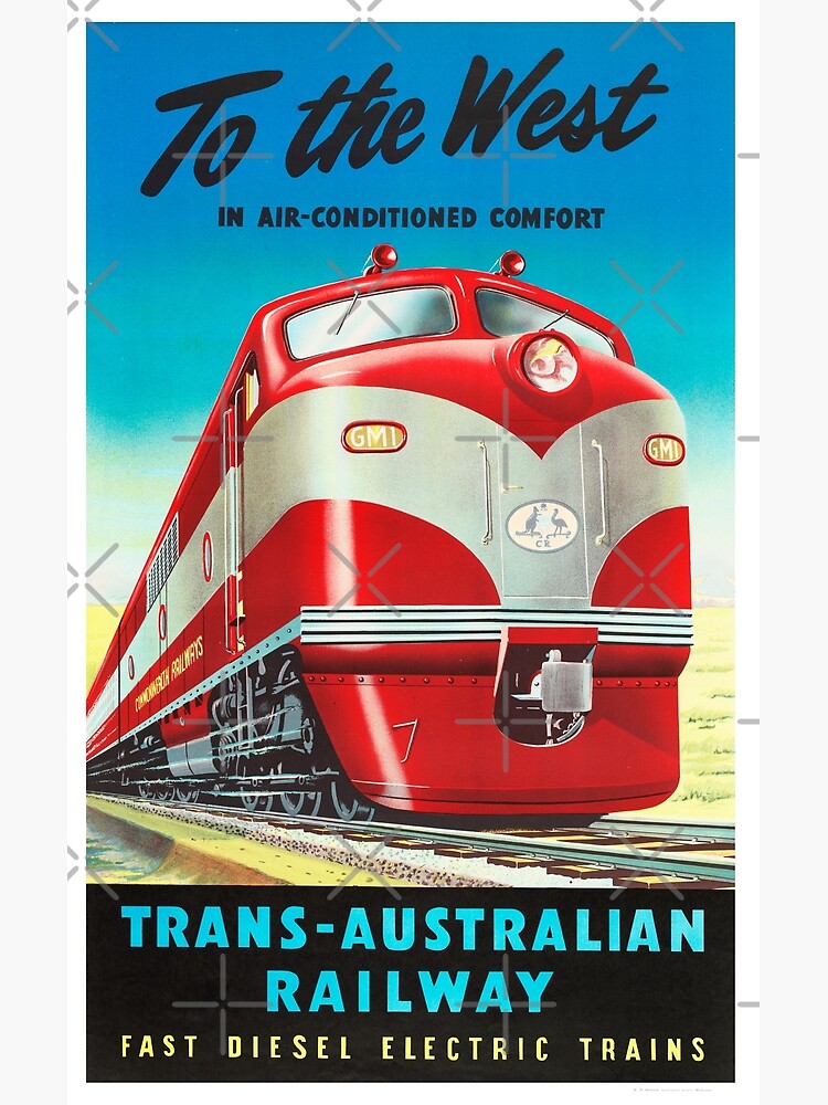 "TransAustralian Railway" Poster for Sale by karwilbedesigns Redbubble