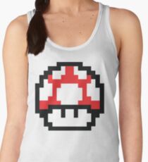 8-Bit Mario Nintendo Mushroom Red Women's Tank Top