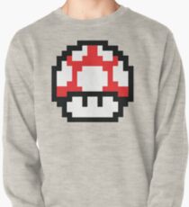 8-Bit Mario Nintendo Mushroom Red Pullover