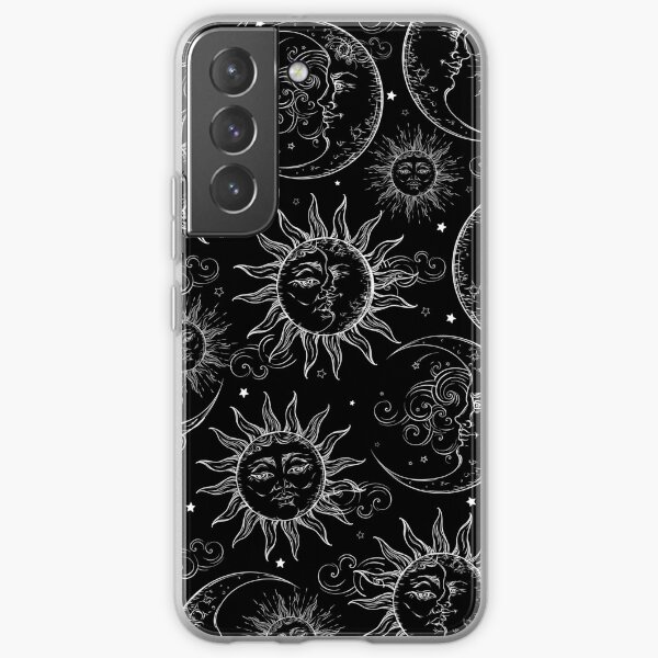Black Magic Celestial Sun Moon Stars Samsung Galaxy Soft Case