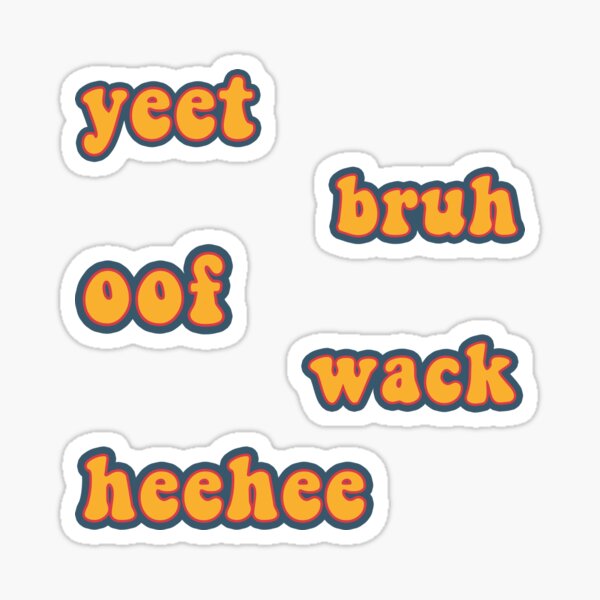 Oof Pack Stickers Redbubble - oof oof roblox meme funny phone wallpaper aesthetic stickers