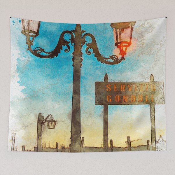 Item preview, Venezia Servizio Gondole - SKETCH designed and sold by Art-Frankenberg.
