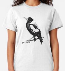 Magpie Black and White Classic T-Shirt