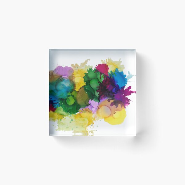 Item preview, Bright colours alcohol ink art "Celebration". designed and sold by Sandra Vincent.