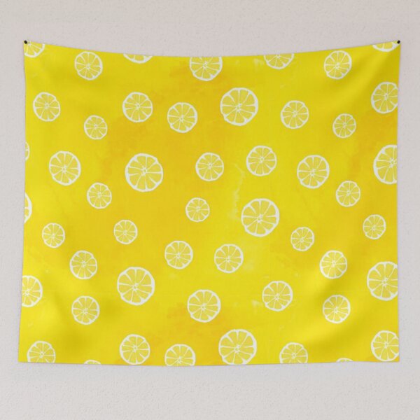 Item preview, Yellow lemon slices designed and sold by wowpatterns.