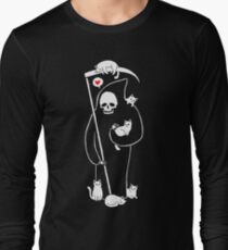 Death Is A Cat Person Long Sleeve T-Shirt