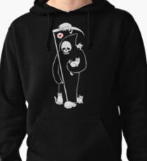 Death Is A Cat Person Pullover Hoodie