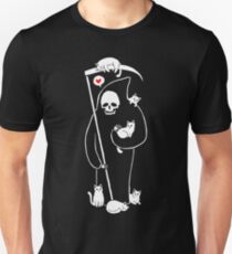 Der Tod ist eine Katze Person Slim Fit T-Shirt