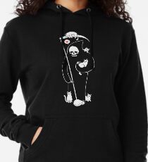 Der Tod ist eine Katze Person Leichter Hoodie
